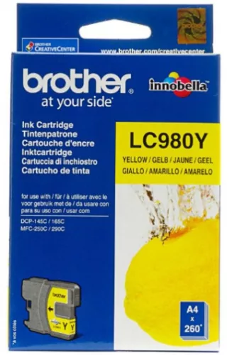 Brother LC980Y Yellow Eredeti Tintapatron