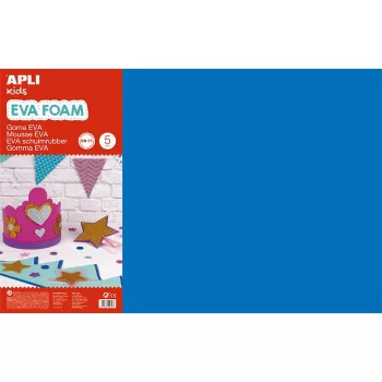 Moosgumi, 400x600 mm, APLI Kids "Eva Sheets", kék