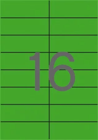 Etikett, 105x37 mm, színes, APLI, zöld 1600 etikett/csomag