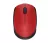 Egér, vezeték nélküli, optikai, közepes méret, USB, LOGITECH "M171", piros