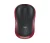 Egér, vezeték nélküli, optikai, közepes méret, USB, LOGITECH "M185", piros