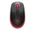 Egér, vezeték nélküli, optikai, USB, LOGITECH, "M190", piros