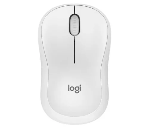 Egér, vezeték nélküli, optikai, csendes, BT, LOGITECH "M240", piszkosfehér