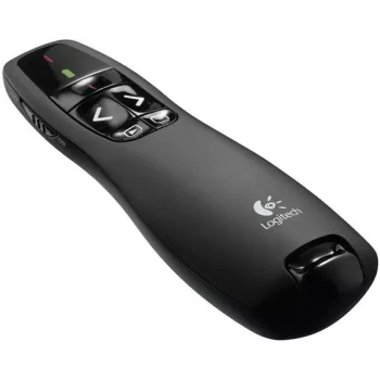   Prezentációs távirányító, lézermutatóval, vezeték nélküli, LOGITECH "R400"