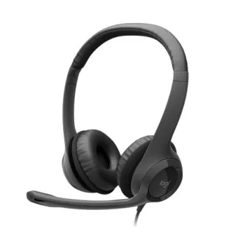   Fejhallgató, mikrofonnal, USB csatlakozás, LOGITECH "H390"