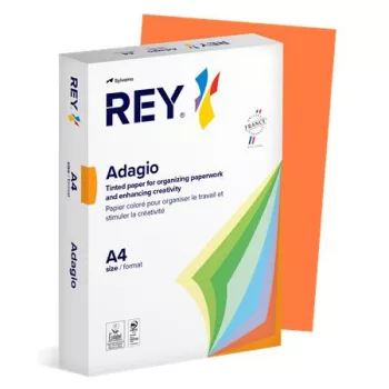   Másolópapír, színes, A4, 80 g, REY "Adagio", intenzív narancssárga