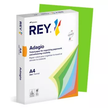   Másolópapír, színes, A4, 80 g, REY "Adagio", intenzív zöld