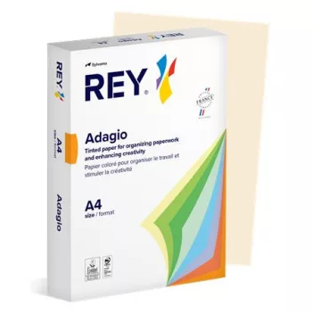   Másolópapír, színes, A4, 80 g, REY "Adagio", pasztell csontszín