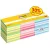 Öntapadó jegyzettömb, 76x76 mm, 6x450 lap, 3M POSTIT,  vegyes színek