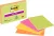 Öntapadó jegyzettömb, 203x152 mm, 4x45 lap, 3M POSTIT "Super Sticky", vegyes színek