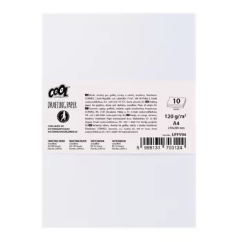Rajzlap, famentes, A4, 120 g/m2, COOL BY VICTORIA