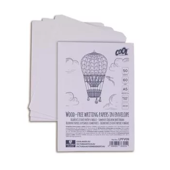   Írólap, famentes, A5, 20/50, COOL BY VICTORIA "Borítékos" 60g