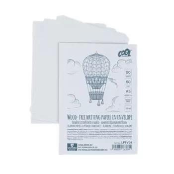   Írólap, famentes, A5, 20/50, COOL BY VICTORIA "Borítékos" 60g
