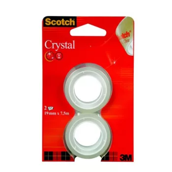   Ragasztószalag, 19 mm x 7,5 m, 3M SCOTCH "Crystal"