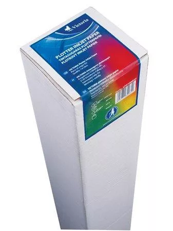 Plotterpapír, A2, 420 mm x 50 m x 50 mm, 90g, VICTORIA PAPER