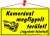 Információs tábla, 22,5x12,5 cm, "Kamerával megfigyelt terület", sárga