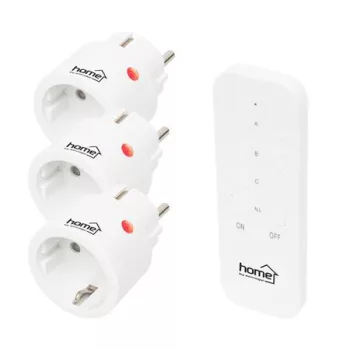   Dugalj szett, 3 aljzat, távirányítóval, 2300 W, HOME, fehér