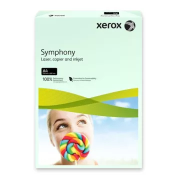   Másolópapír, színes, A4, 160 g, XEROX "Symphony", világoszöld (pasztell)