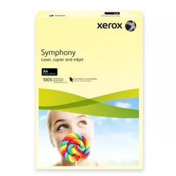   Másolópapír, színes, A4, 80 g, XEROX "Symphony", világossárga (pasztell)
