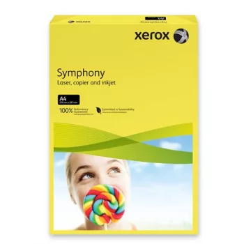   Másolópapír, színes, A4, 160 g, XEROX "Symphony", sötétsárga (intenzív)