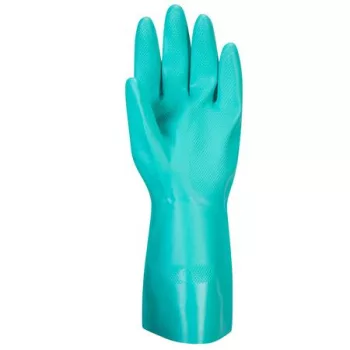   Védőkesztyű, nitril, vegyszerálló, hosszúszárú, M méret "Nitrosafe"