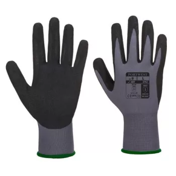   Védőkesztyű, nitril, XL méret "Dermiflex Aqua", szürke-fekete