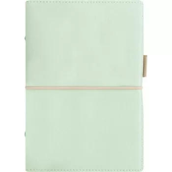   Kalendárium, gyűrűs, betétlapokkal, personal méret, FILOFAX, "Domino" Soft", pasztellzöld