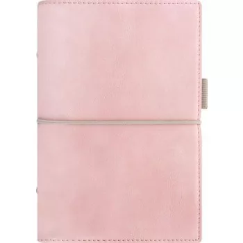  Kalendárium, gyűrűs, betétlapokkal, A5 méret, FILOFAX, "Domino" Soft", pasztell rózsaszín