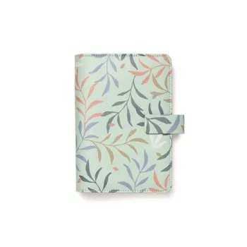   Kalendárium, gyűrűs, betétlapokkal, personal méret, FILOFAX "Botanical", menta