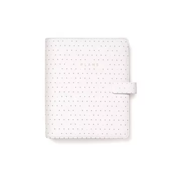   Kalendárium, gyűrűs, betétlapokkal, A5, FILOFAX "Moonlight", fehér