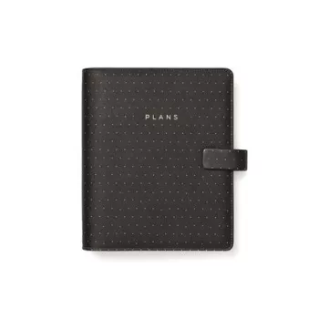   Kalendárium, gyűrűs, betétlapokkal, A5, FILOFAX "Moonlight", fekete