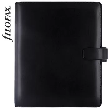   Kalendárium, gyűrűs, betétlapokkal, A5, FILOFAX "Metropol", fekete