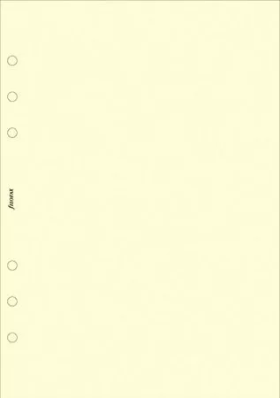 Kalendárium betét, jegyzetlap, personal méret, sima, FILOFAX, krémszín