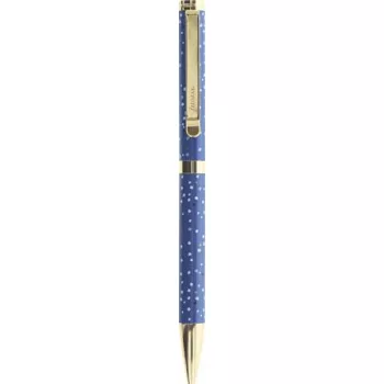   Golyóstoll, 1,0 mm, arany színű klip, kék tolltest, FILOFAX "Indigo", fekete