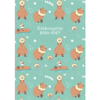   Diáknaptár, 2026/2027 tanév, B6, heti, TOPTIMER, "Capibara"