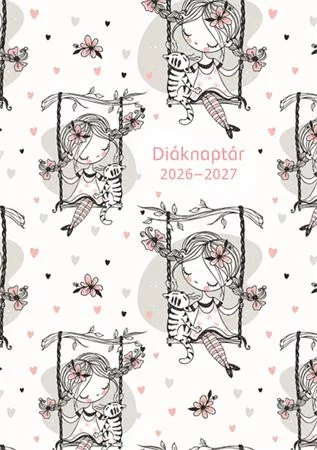 Diáknaptár, 2026/2027 tanév, B6, heti, TOPTIMER "Hintázó kislány"