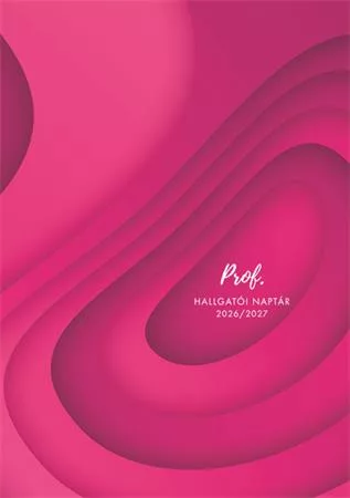 Hallgatói naptár, 2026/2027 tanév, A5, heti, TOPTIMER, pink