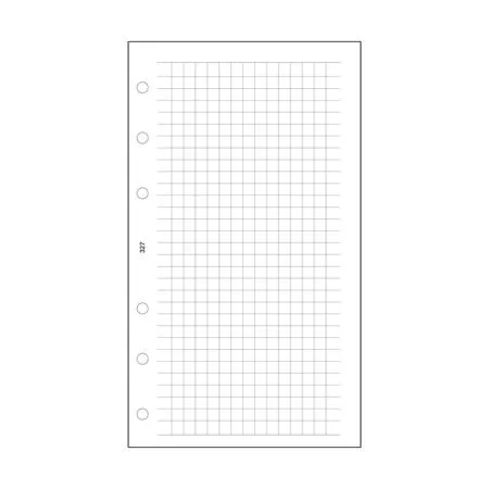 Kalendárium betét, jegyzetlap, "L", kockás, SATURNUS, fehér