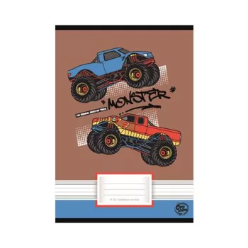   Füzet, tűzött, A5, vonalas, 32 lap, 1. osztály, OPTISCHOOL, "14-32", "Truck"