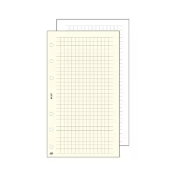   Kalendárium betét, jegyzetlap, "S", kockás, SATURNUS, fehér