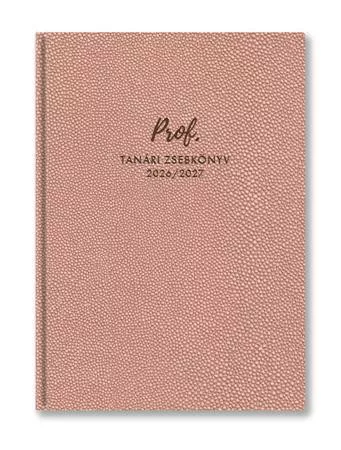 Tanári zsebkönyv, 2026/2027 tanév, A5, heti, TOPTIMER, púder bubble