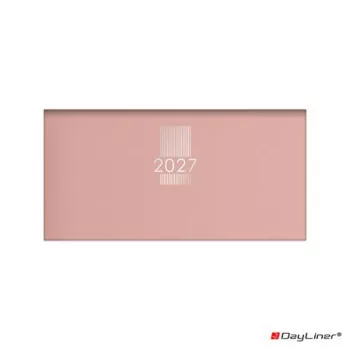   Zsebnaptár, fekvő elrendezésű, DAYLINER, "MyPastel", púder