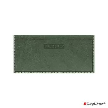   Zsebnaptár, fekvő elrendezésű, DAYLINER, "Sherwood", zöld