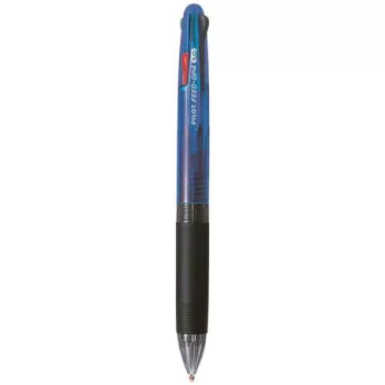   Golyóstoll, 0,25 mm, nyomógombos, négyszínű, PILOT "Feed GP4", kék test