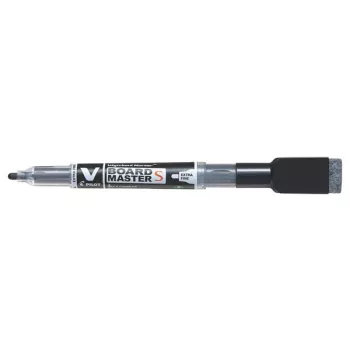   Táblamarker, törlőkupakkal, 1,3 mm, EF, kúpos, PILOT "V-Board Master S", fekete