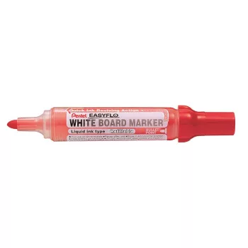   Táblamarker, 6 mm, kúpos hegy, PENTEL "Easyflo", piros