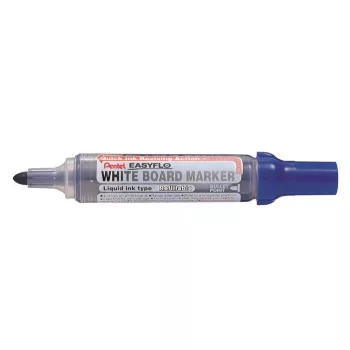   Táblamarker, 6 mm,  kúpos hegy, PENTEL "Easyflo", kék