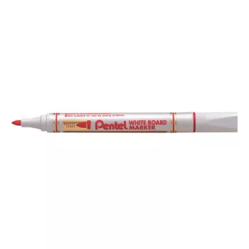 Táblamarker, 2 mm, kúpos hegy, PENTEL, piros