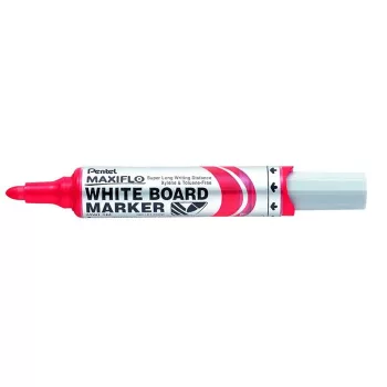   Táblamarker, 2,5 mm, kúpos, PENTEL "Maxiflo MWL5M", piros