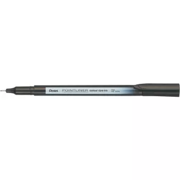 Tűfilc, 0,4 mm, PENTEL "Pointliner", fekete
